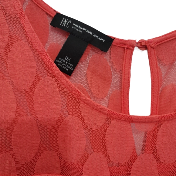 Red grapefruit summer dress - Picture 5 of 5